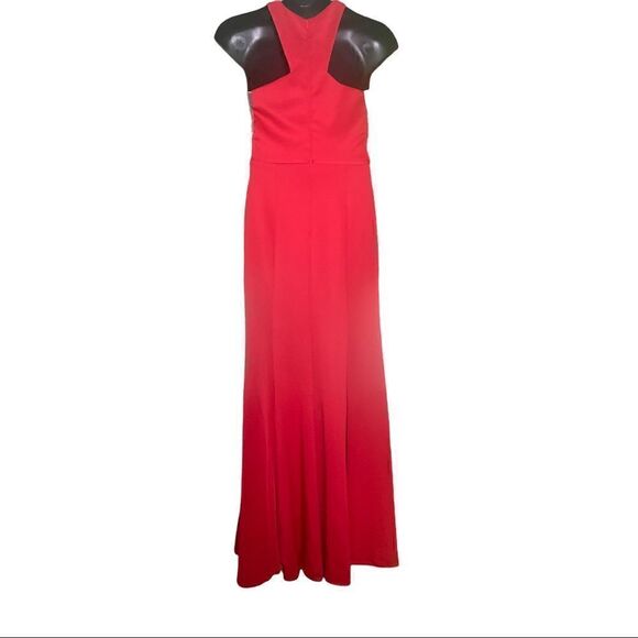 May Queen Red Halter couture formal dress Size 10 - Picture 2 of 6